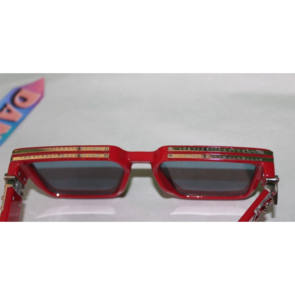 Louis Vuitton Millionaire Red Frame Men's Sunglasses Z1165W - Picture 13 of 16